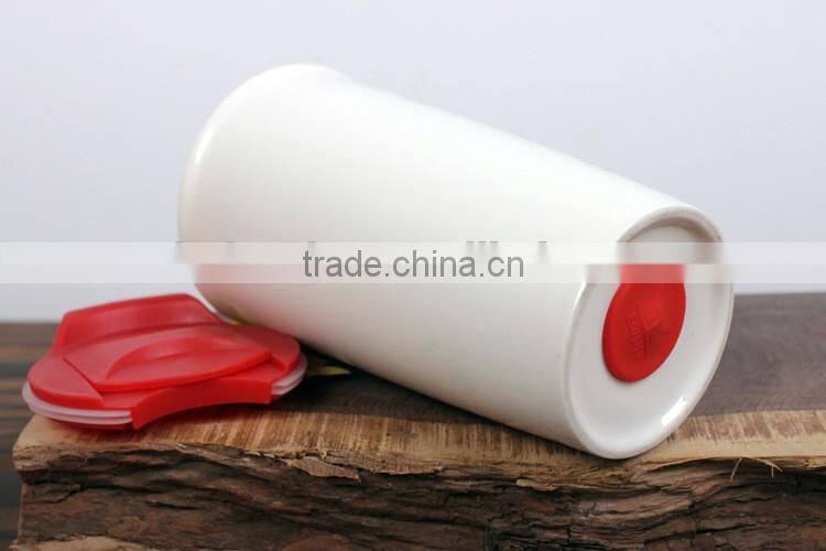 Eco 16-Ounce Ceramic Double Wall Thermal Coffee Tumbler