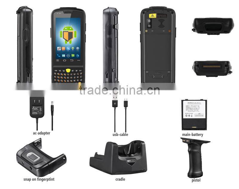 Rugged 4G LTE NFC 1D/2D Android PDA barcode scanner