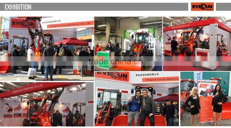 Qingdao Everun New Agricultural Machines ER16 Graaple Forks Loader With Electric Joystick