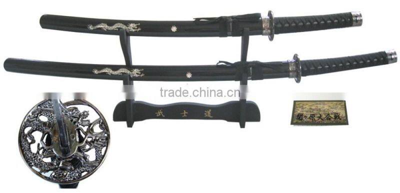Hand forged Japanese sword Katana Matrix Tsuba Very Sharp
