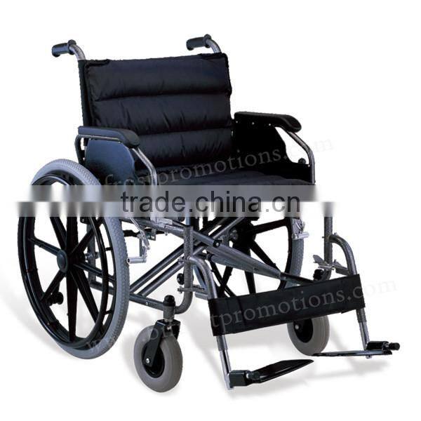 Popular adult steel frame medical manual wheel chair