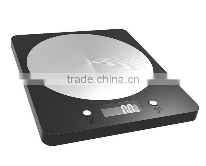 Digital kitchen scale with ABS/stainless steel platform
