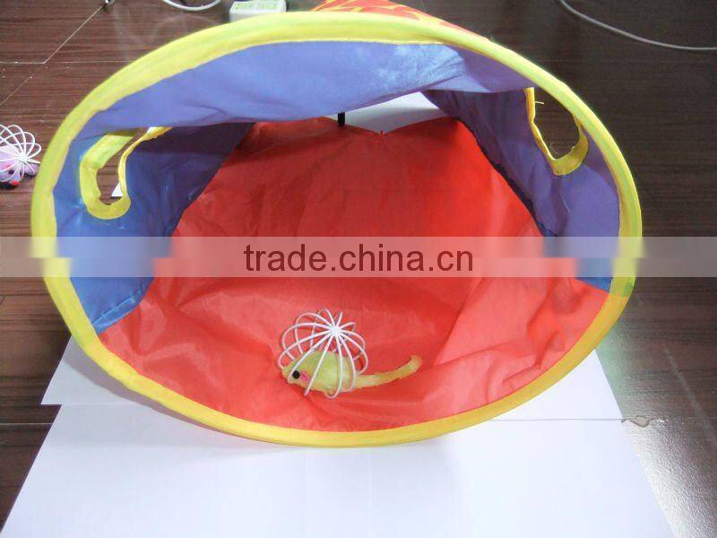 Fur mouse in metal wire ball cat toys