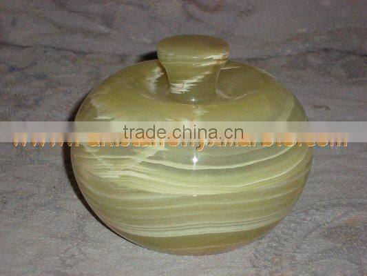 PAKISTAN FACTORY MADE ONYX CANDY JARS POTS HANDICRAFTS