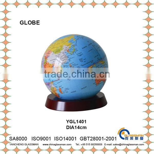 office DIA14cm desk decorative world globes YGL1401