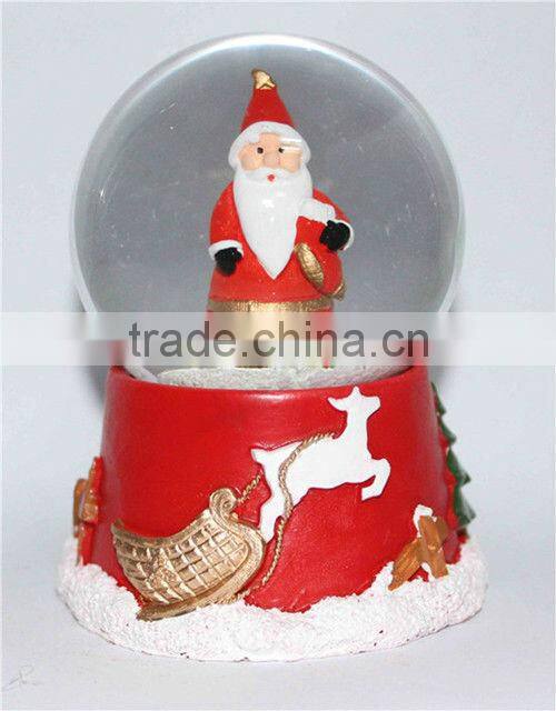 Resin lighted kids snow globes