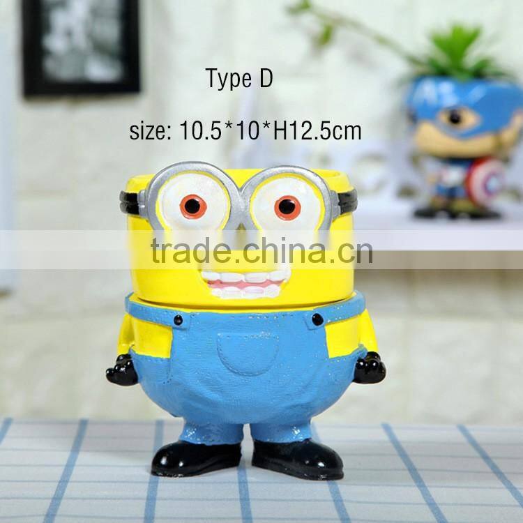 Creative various types ceramic flower pots with hole for home decoration