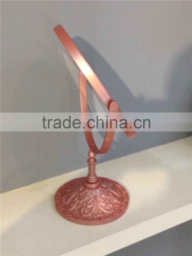 European Style Plastic Double-Side Dressing Table Make up Standing Mirror