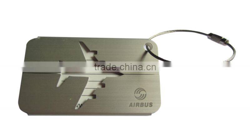 Custom Design Airplane Shape Luggage Tag