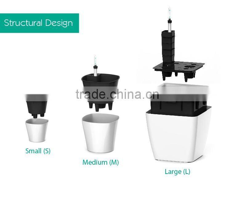 Garden planter pot,flower pot,self-watering planter,nursery Pots,Sub-irrigation system planter pot,Desktop planter