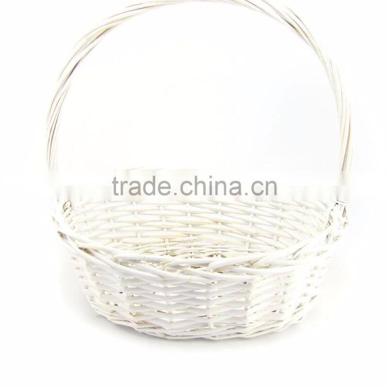 Cheap wicker storage basket with handle