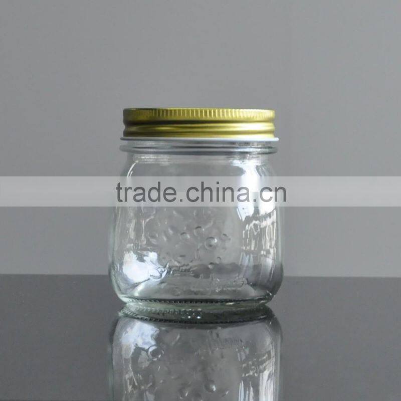 Cheap price elegant home goods glass caviar jar