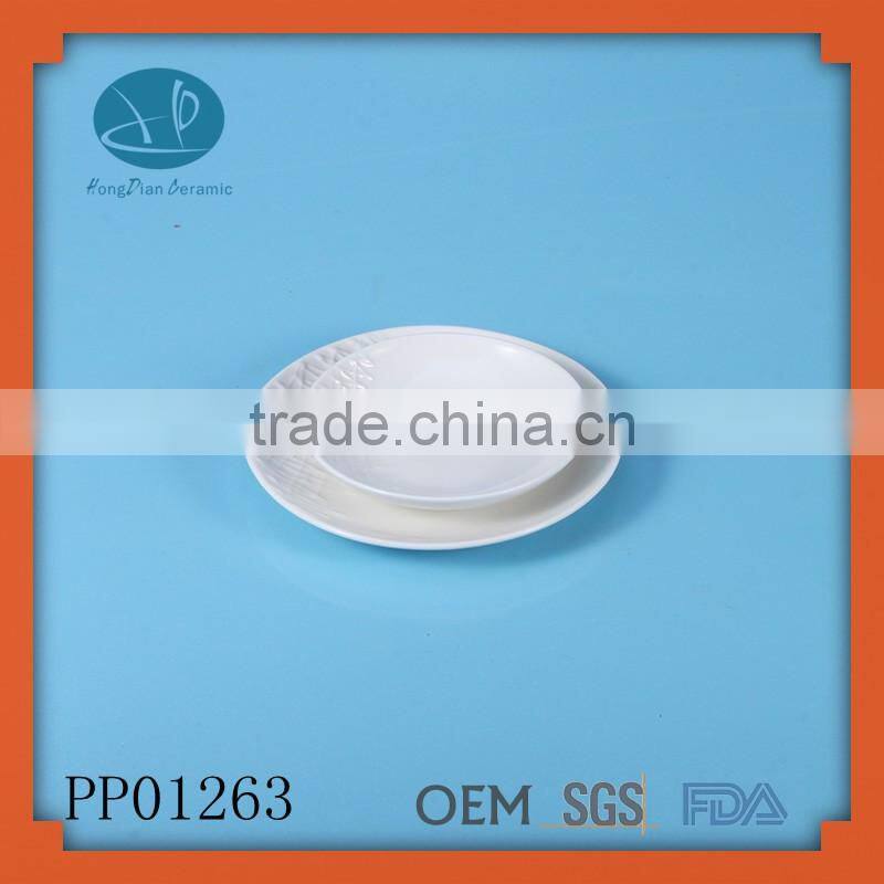Chaozhou factory porcelain raw material decorative plate china plate