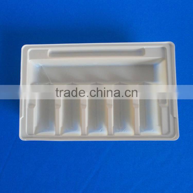 Clear glass vial packaging manufacture plastic small blister tray for medicine