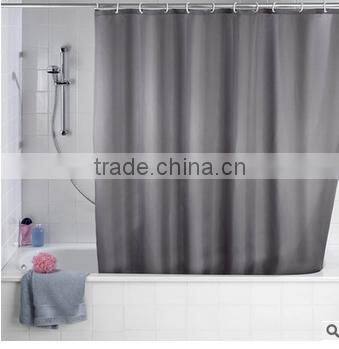 solid color polyester shower curtain