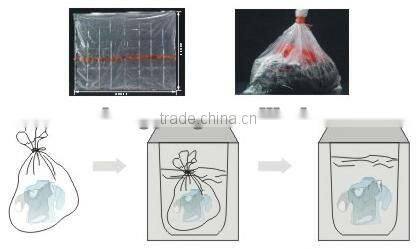 high quality PVA water soluble plastic laundry bags