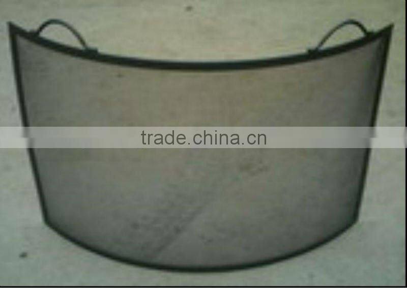 antique brass steel fireplace screen for sale