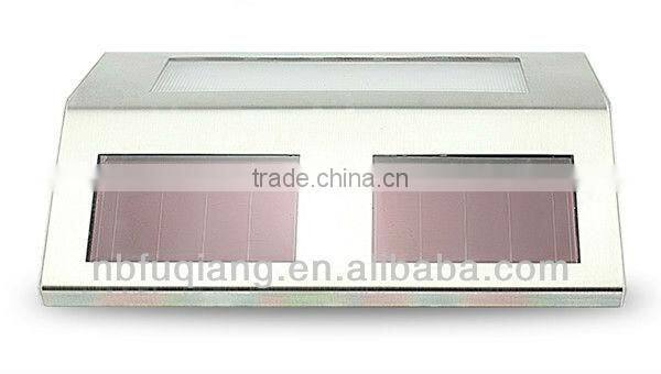 FQ-529 modern wall mounted stainless steel garden solar stair step lights with CE and ROHS certificates