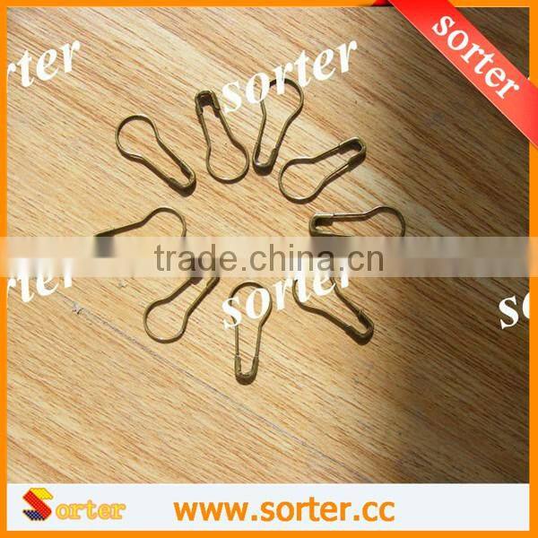 Antique Color Hot Sale Metal Pear Safety Pin for Children Cloth Decor