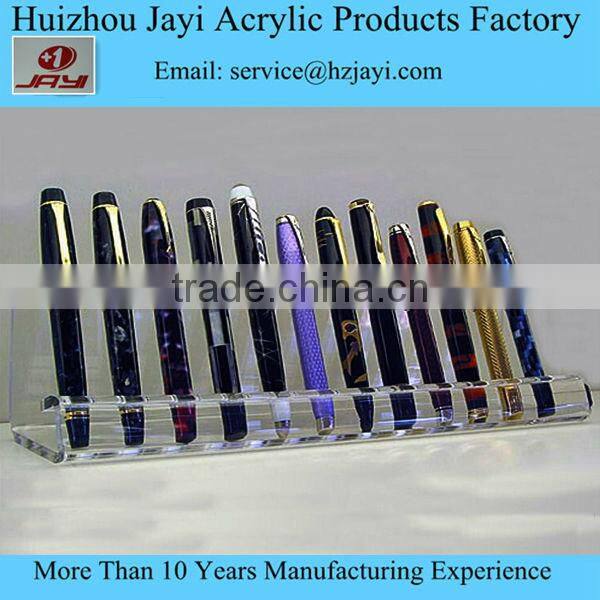 Factory wholesale custom OEM clear acrylic lucite plastic cheap pen case for sale