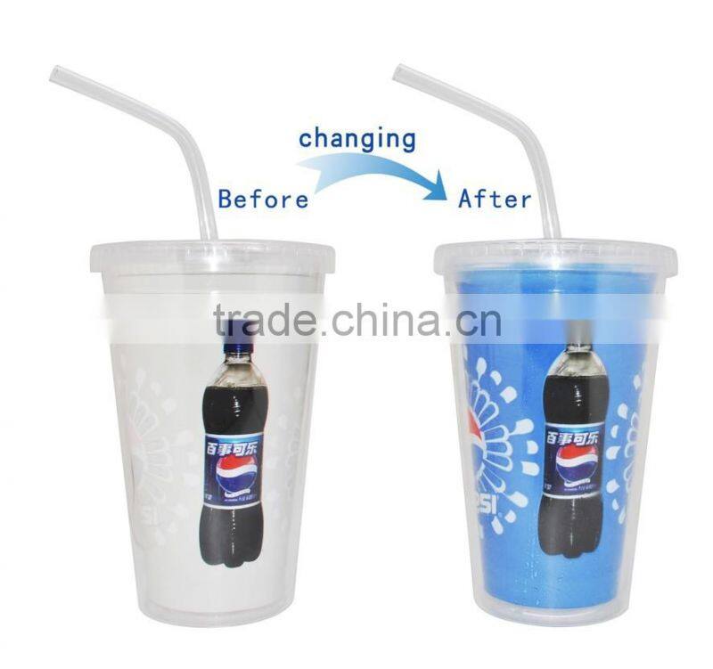 Promotional Gifts color changing tumbler with OEM design