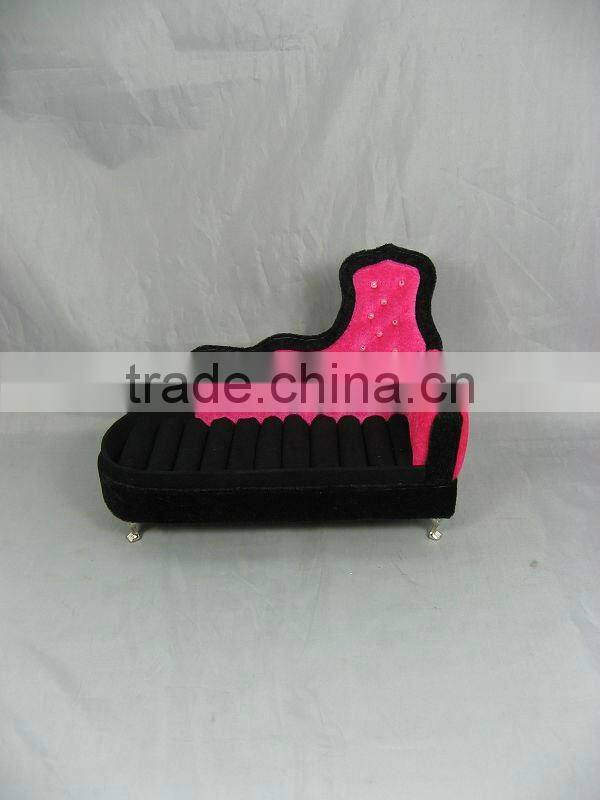 novelty velvet sofa jewelry packing box