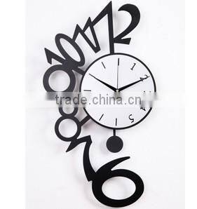 Black metal simple wall digital clock(GZH-61)