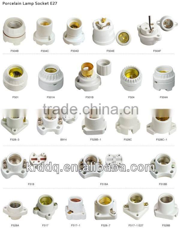 E27 porcelain lamp bulb base