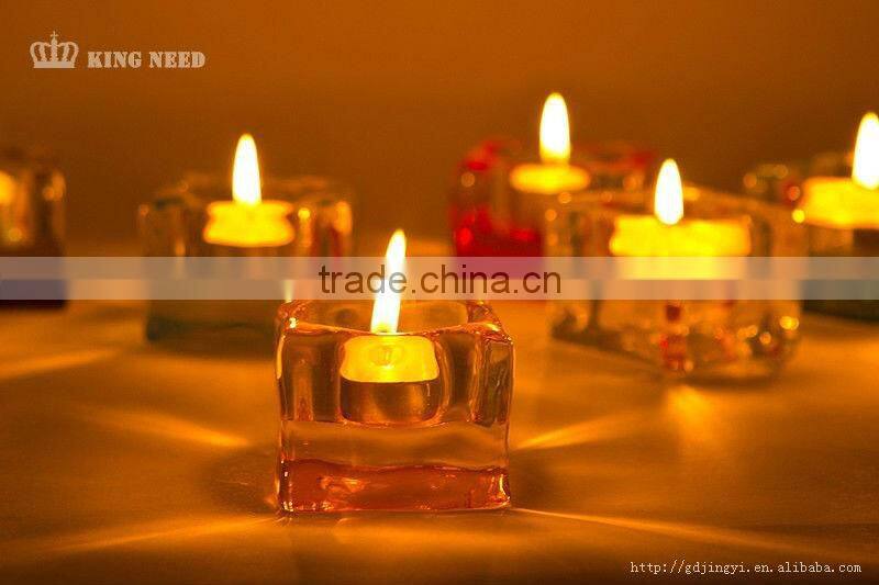 plastic acrylic votive crystal candle holder decorations
