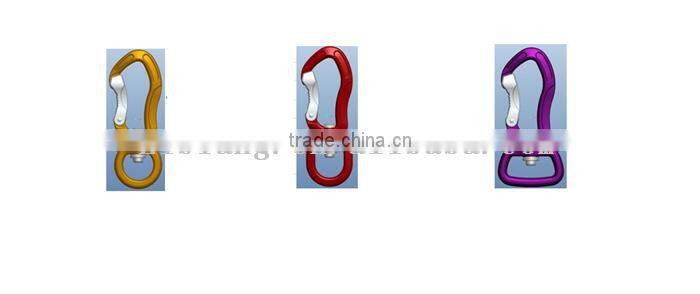 4 Different Types Ring of Colourful High Breaking Forece Locking Carabiner
