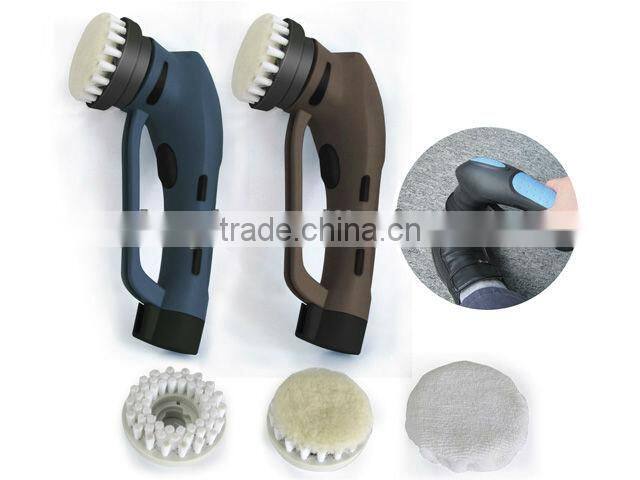 Cordless leather shoe dust cleaner