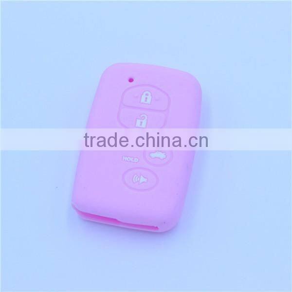 Silicone rubber key shell, key bag for toyota 5 buttons with hold buttons key bags