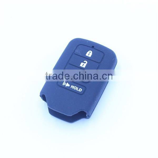 Many colors in stock silicone car key cover for honda 4 buttons