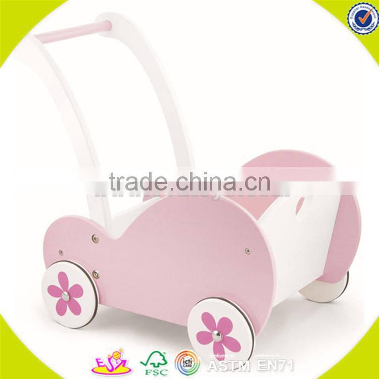 wholesale useful wooden stroller walker educational kids wooden stroller walker toy best wooden stroller walker W16E031