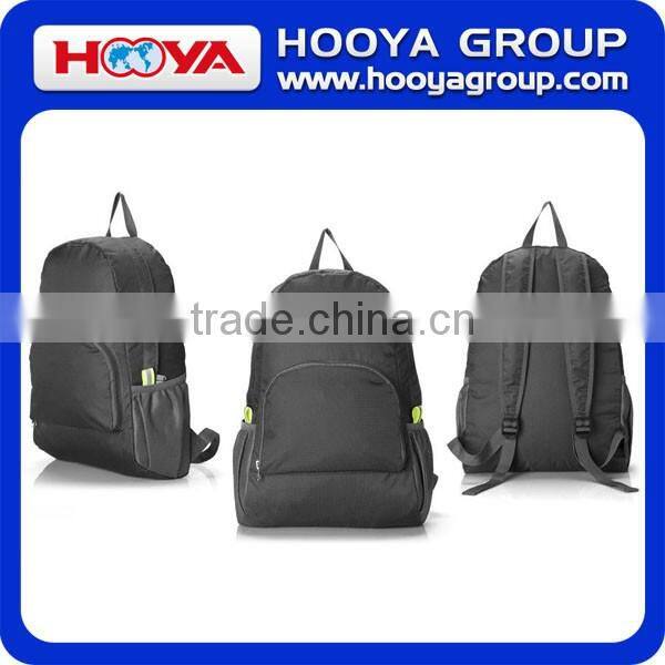 Big Capacity The Portable Zipper Soild Nylon Daily Travel Backpacks Shoulder Bags Folding Bag