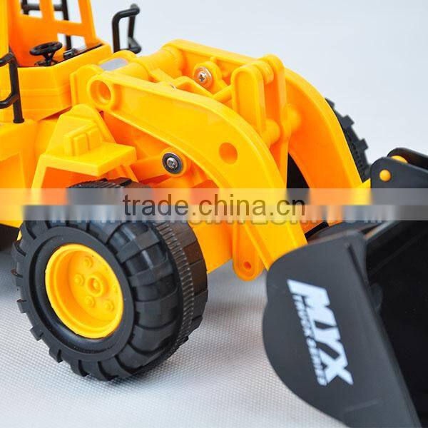 6CH RC Bulldozer Toy Car kids plastic construction toy