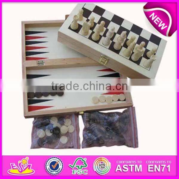 2015 Wooden chessboard game for kids,wooden toy chess game for children,latest wooden classic chess set for sale WJ277107