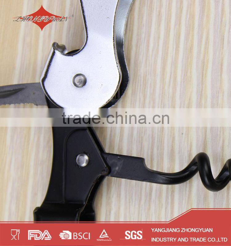 Promotional funny metal wine corkscrew wine opener