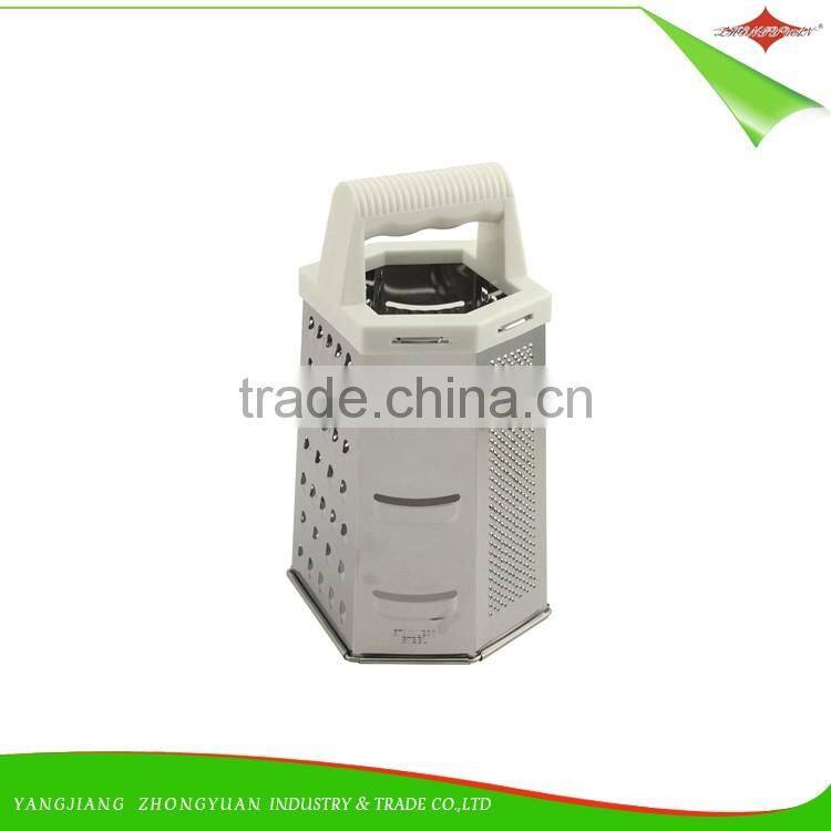ZY-N5048 Hot selling 6 side stainless steel grater with good grip