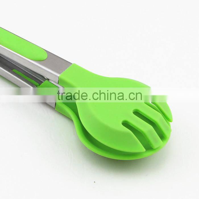 Essential Kitchen Tool Utility Salad Tong With Locking Clip