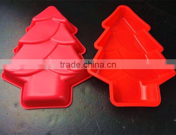10107 Christmas tree shaped silicone chocolate mould and mold