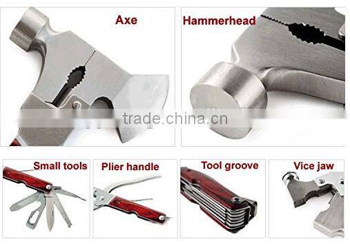 91017 16-in-1 Multi-Function Metal Stamping Hatchet Hammer