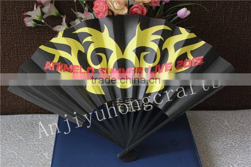 Custom printed japanese paper hand fan