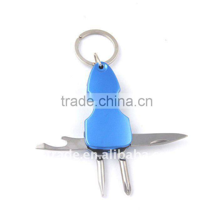 "stock" Gifts knifeSmall knife promotion kinfe popular keychain toolaluminium oxide keychain knife mini aluminium oxide A204C-L