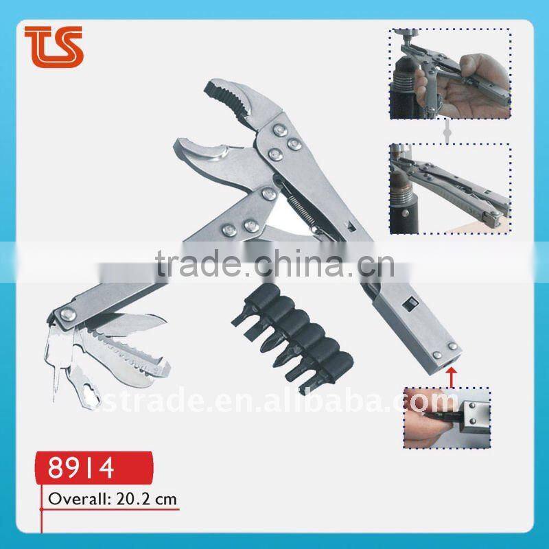 2014 New design colorful multi-function stainless steel plier hand tools 8913