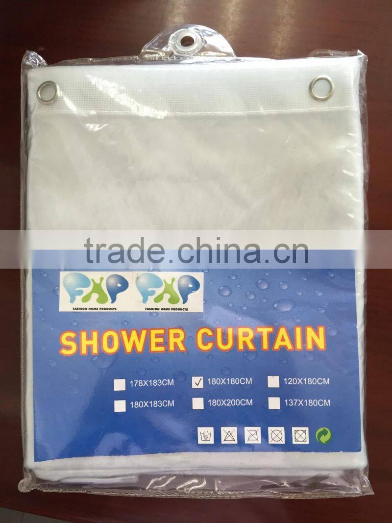 Heavy duty vinyl PVC shower curtain liner