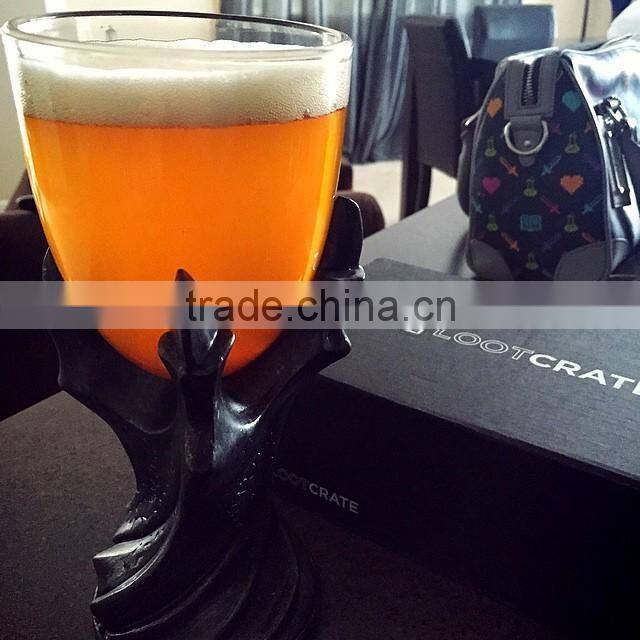 UCHOME New Style 3D Dragon Claws Resin with Glass Goblet, Cool Design Whisky Tumbler / Beer Cup