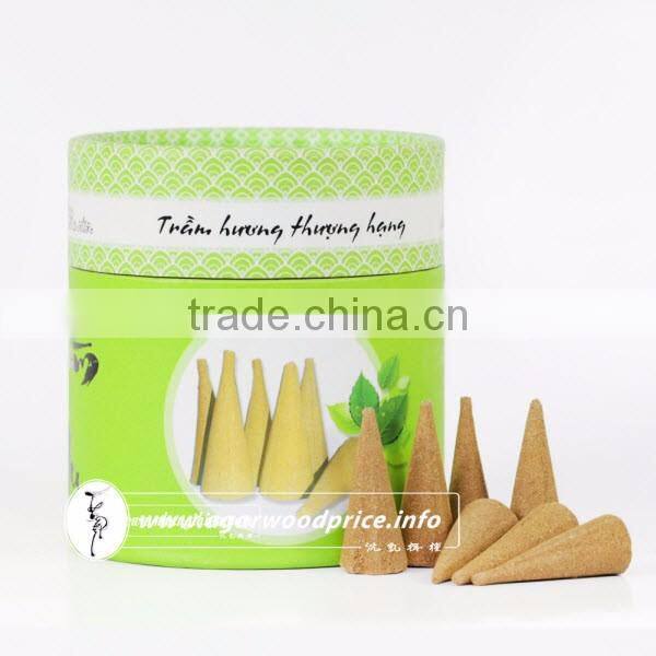 100% Natural Ingredients from Viet Nam Agarwood Incense Cones /Oud Incense Cones/Gaharu Incense Cones