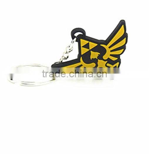 2016 custom low price plastic keychain 3d soft pvc keychain