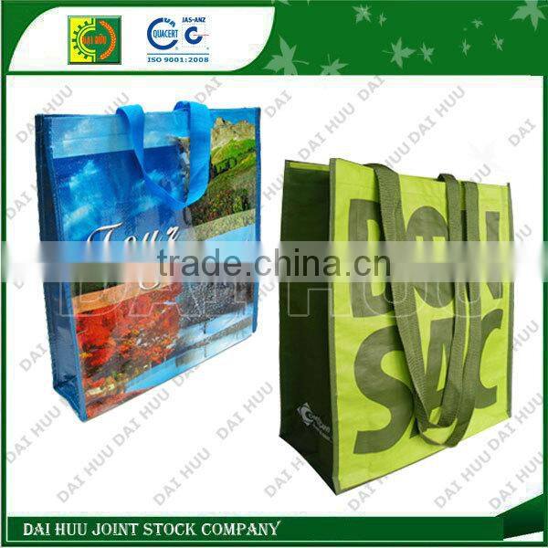 Printed custom PP woven shopping bags packaging bags